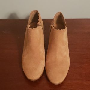 Jack Rogers suede ankle boots (tan)